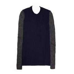 Celine Navy & Grey Cashmere Sweater