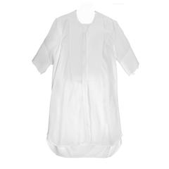 Celine White Cotton Short Sleeve Shirt 7