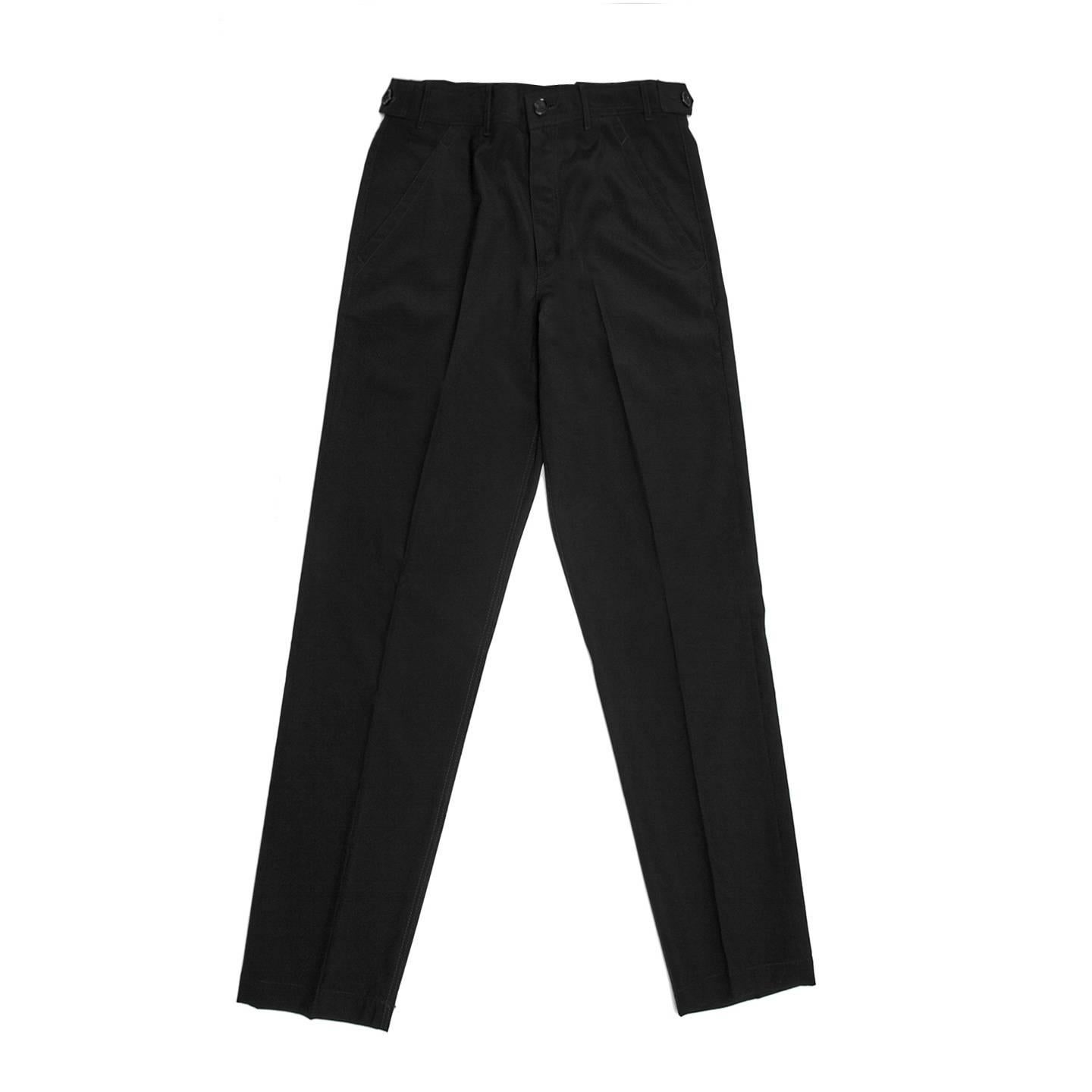 Comme Des Garcons Wool Navy Pants For Man For Sale