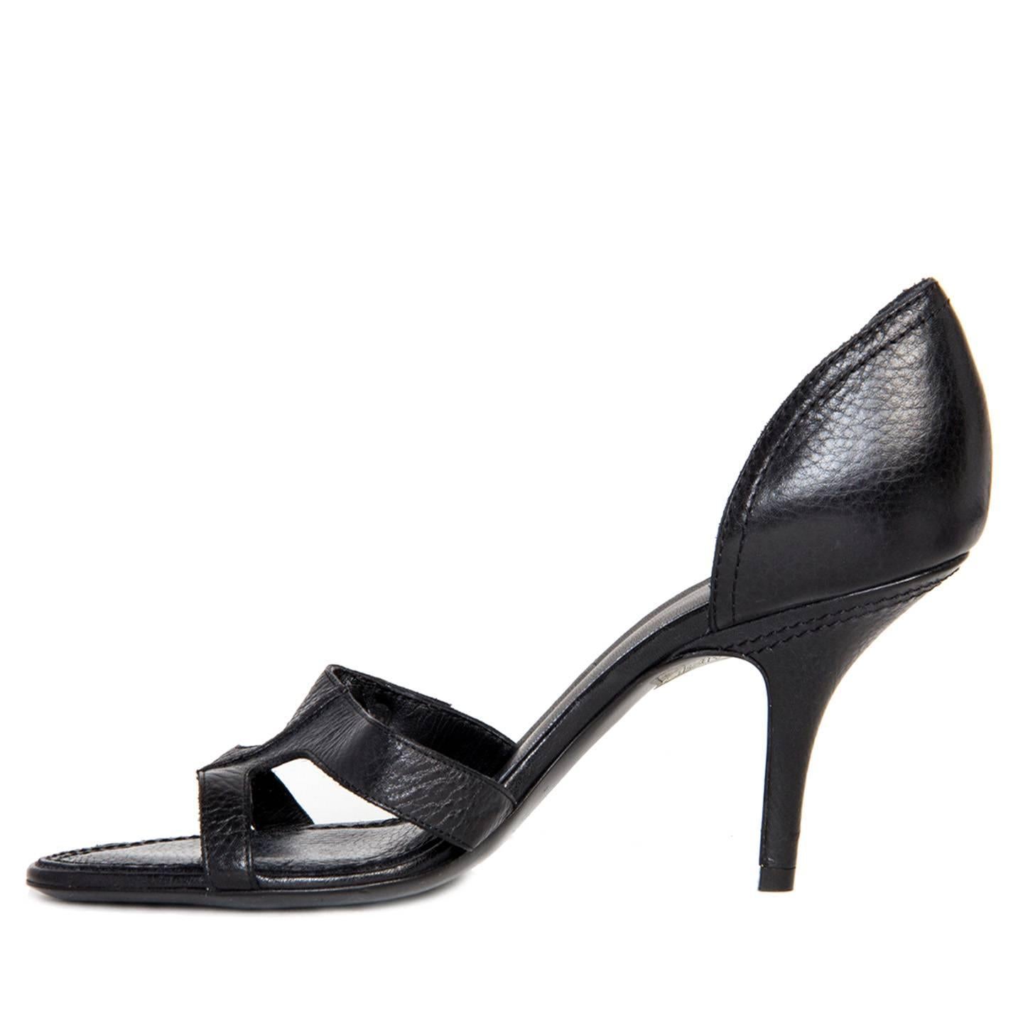 Givenchy Black Heeled Sandals In New Condition For Sale In Brooklyn, NY