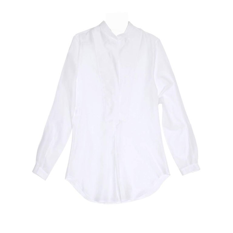 Gucci White Cotton and Silk Shirt at 1stDibs