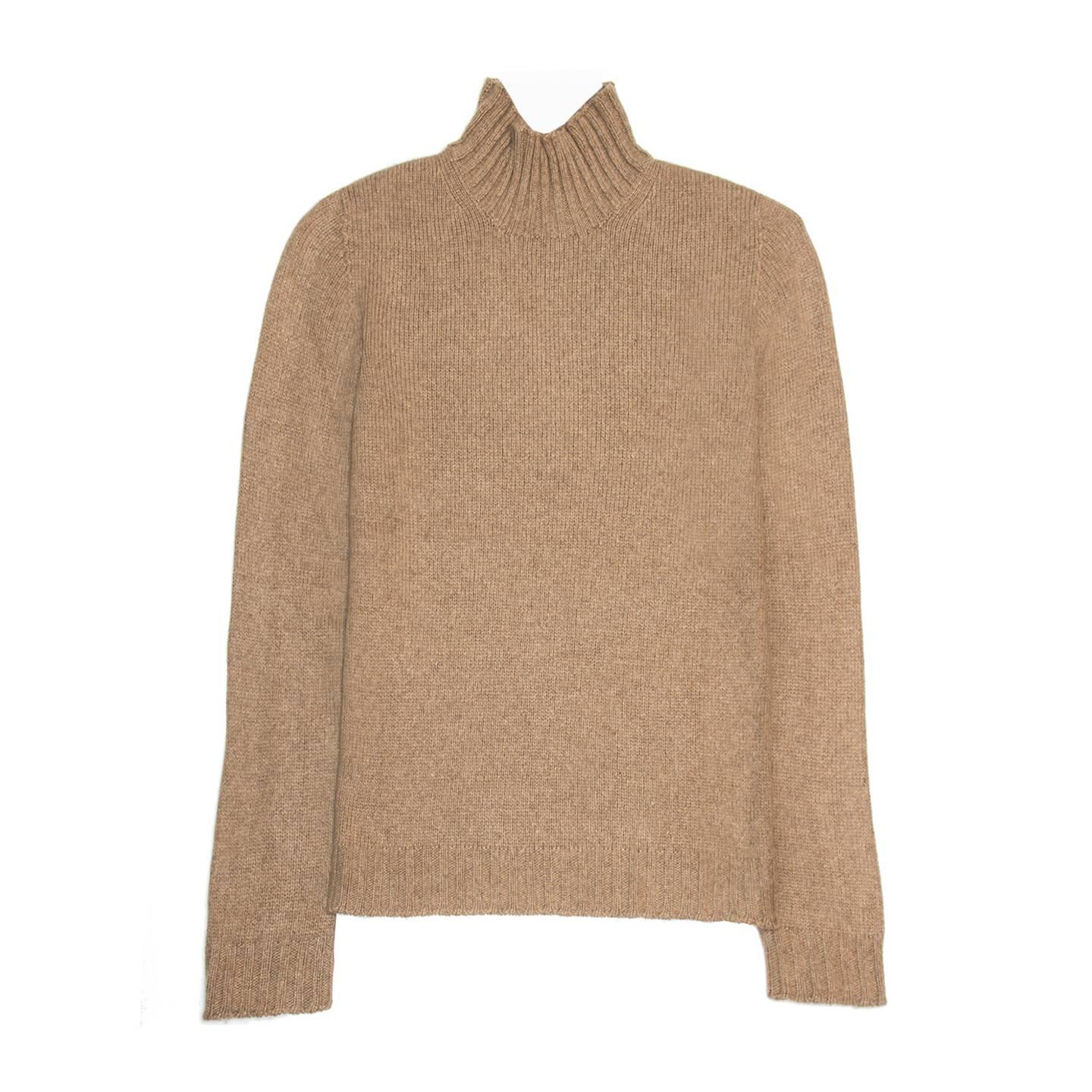 Hermès Camel Cashmere Sweater For Sale