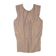 Hermès Sand Cashmere Sleeveless Sweater