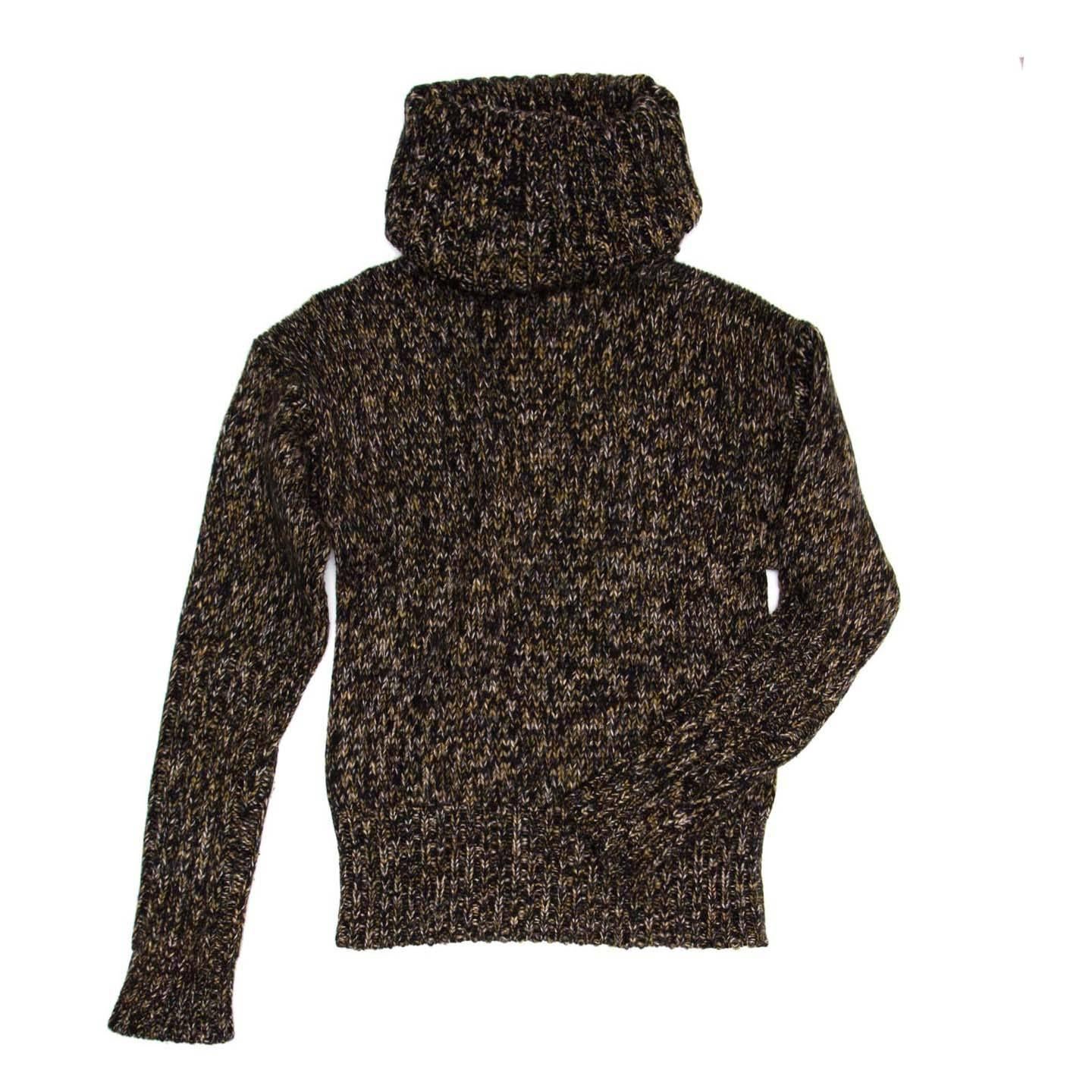 Hermès Black Multicolor Turleneck Cashmere Sweater