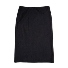 Jil Sander Grey Stetch Wool Skirt 4