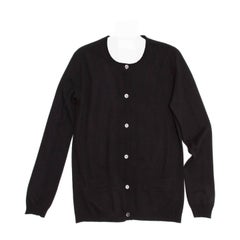 Marni Navy Blue Crew Neck Cardigan