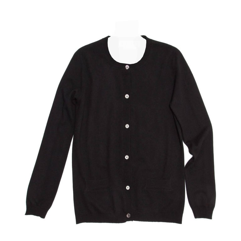 Marni Navy Blue Crew Neck Cardigan For Sale at 1stDibs