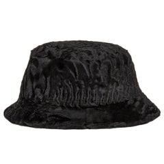 Prada Black Broadtail Lamb Fur Hat