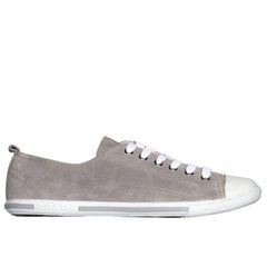 Prada Grey Suede Sneakers