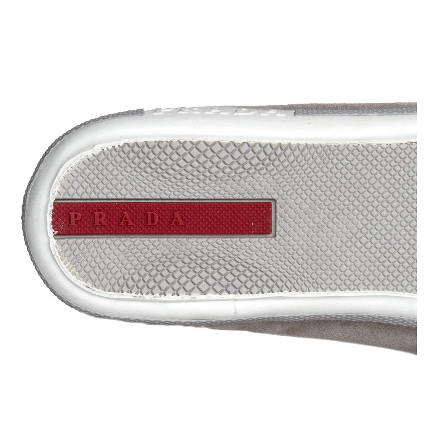 Prada Grey Suede Sneakers 2