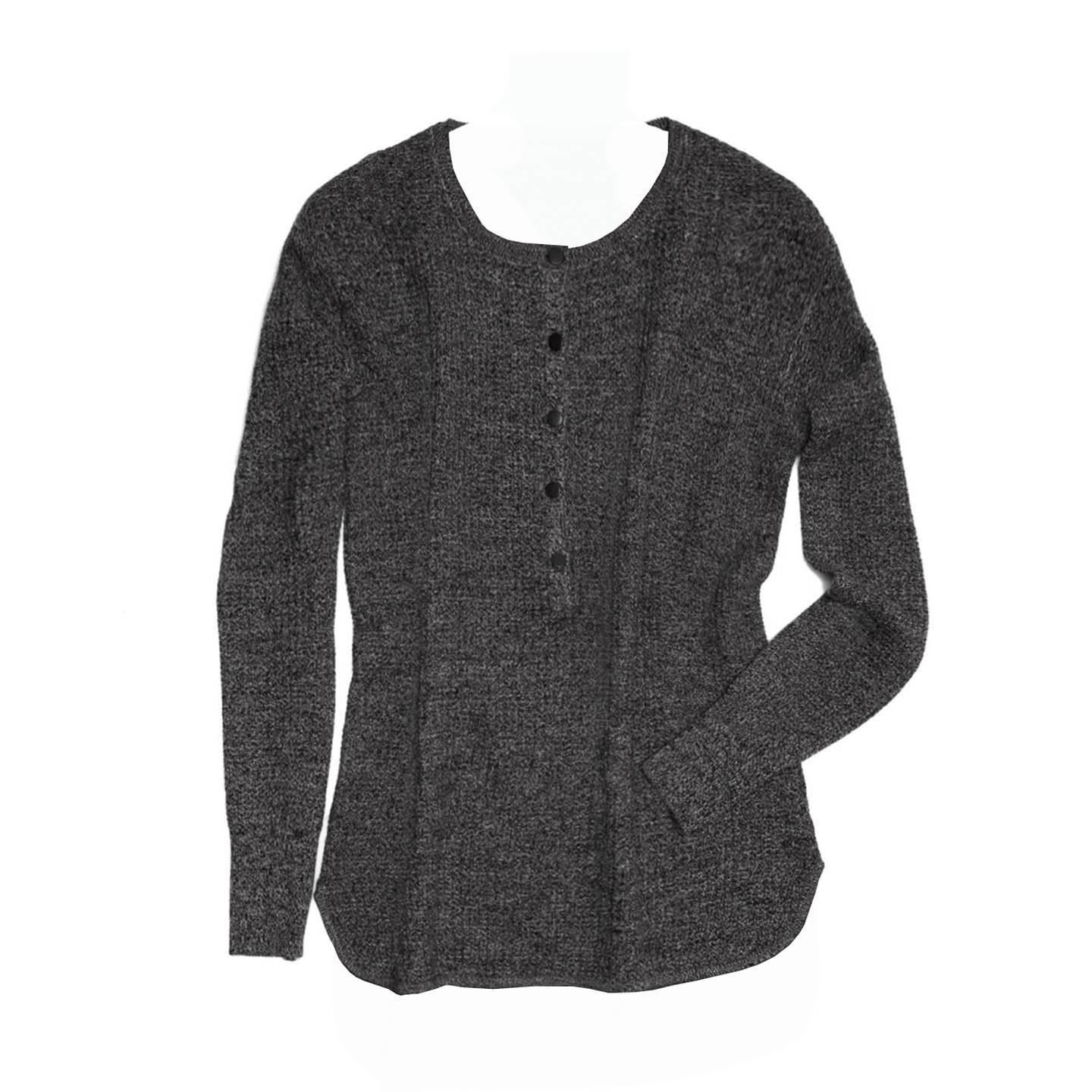 Proenza Schouler Grey Melange Cashmere Sweater For Sale