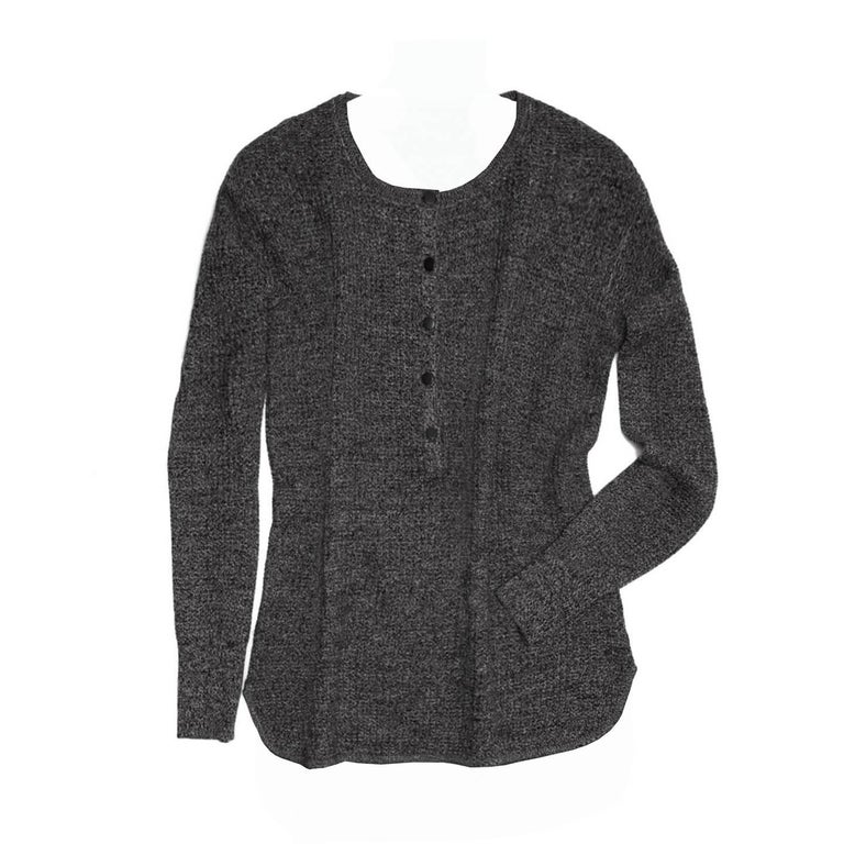 Proenza Schouler Grey Melange Cashmere Sweater For Sale at 1stDibs