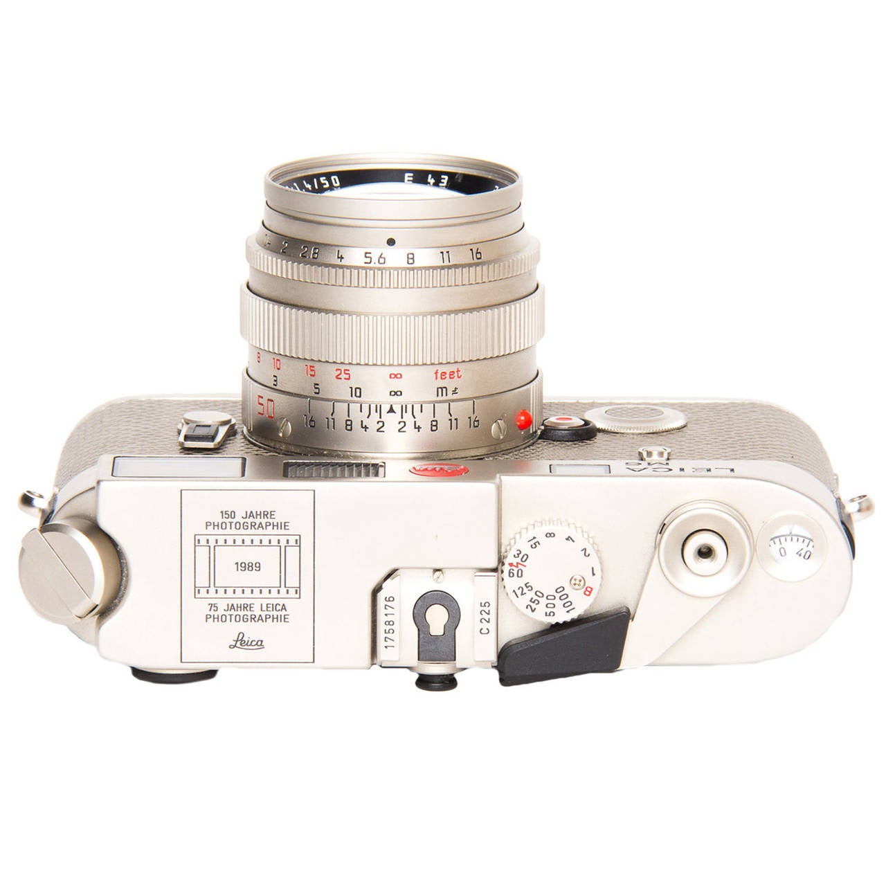 Beige Leica Camera Platinum & Karung Skin - Special Edition M6 T