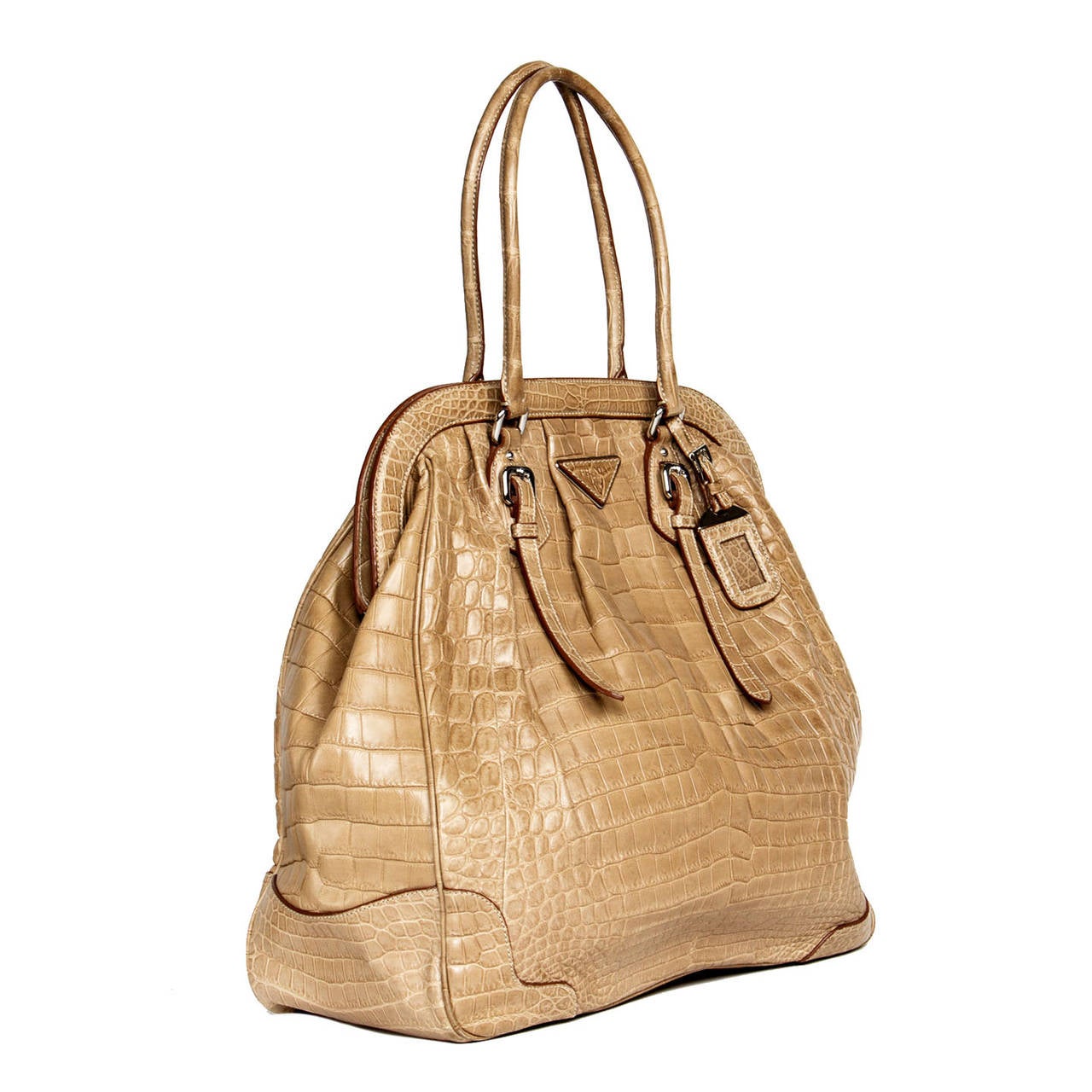 Prada Light brown crocodile bag with a vintage classic design For ...  