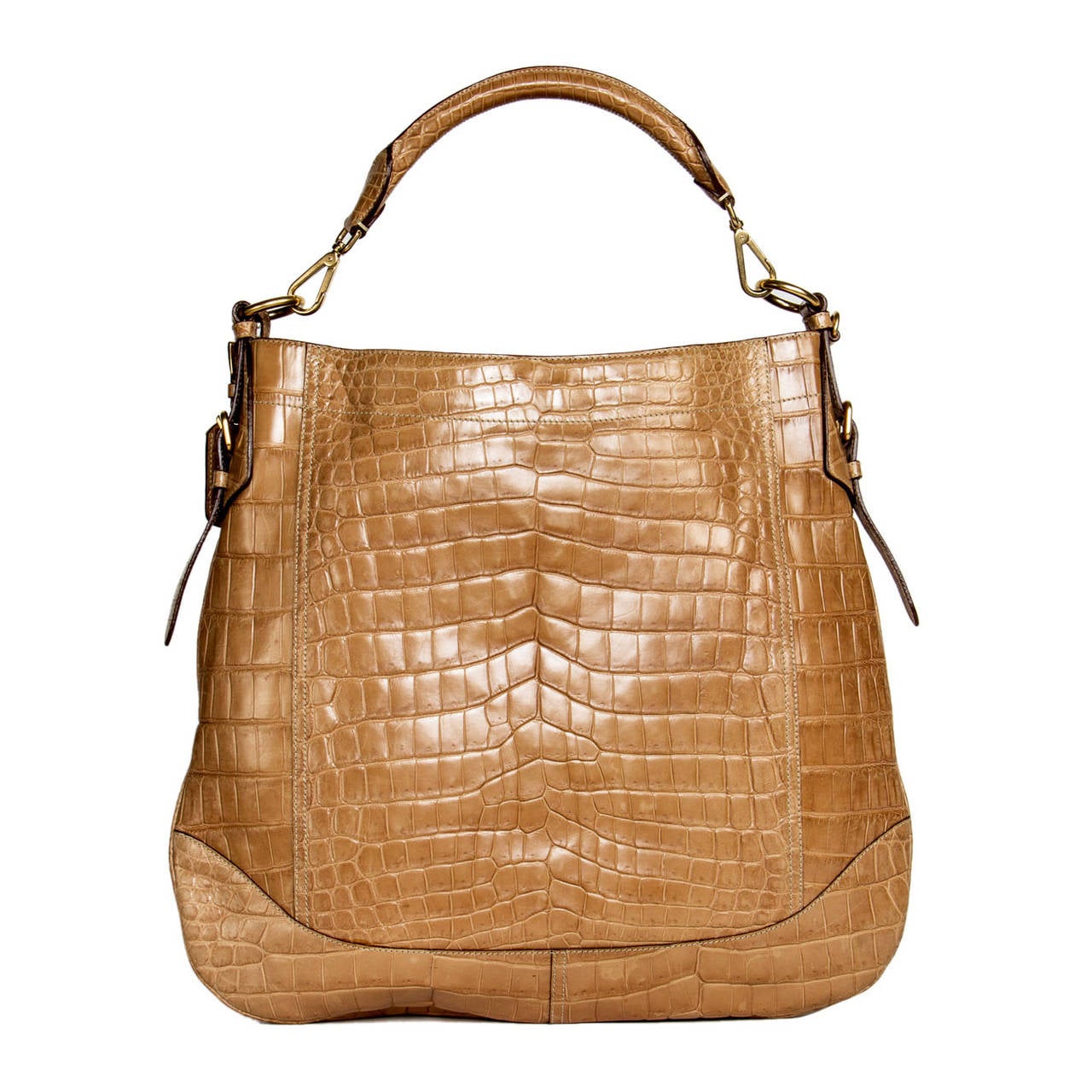 Prada Tan Crocodile Bag at 1stdibs  