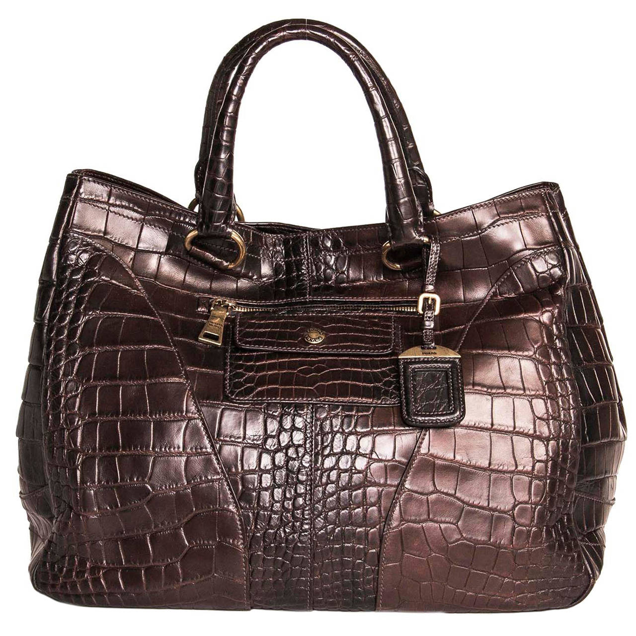 Prada alligator handbag clearance