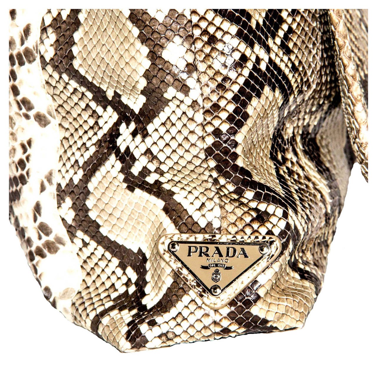 Prada Bag Python Large Clutch For Sale at 1stdibs  