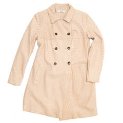 Prada Tan Ostrich Frock Style Coat