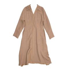 Undercover Bronze & Beige Woven Duster Coat 6