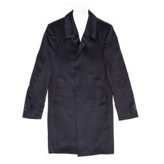 Thom Browne Midnight Blue Cashmere Men's Coat