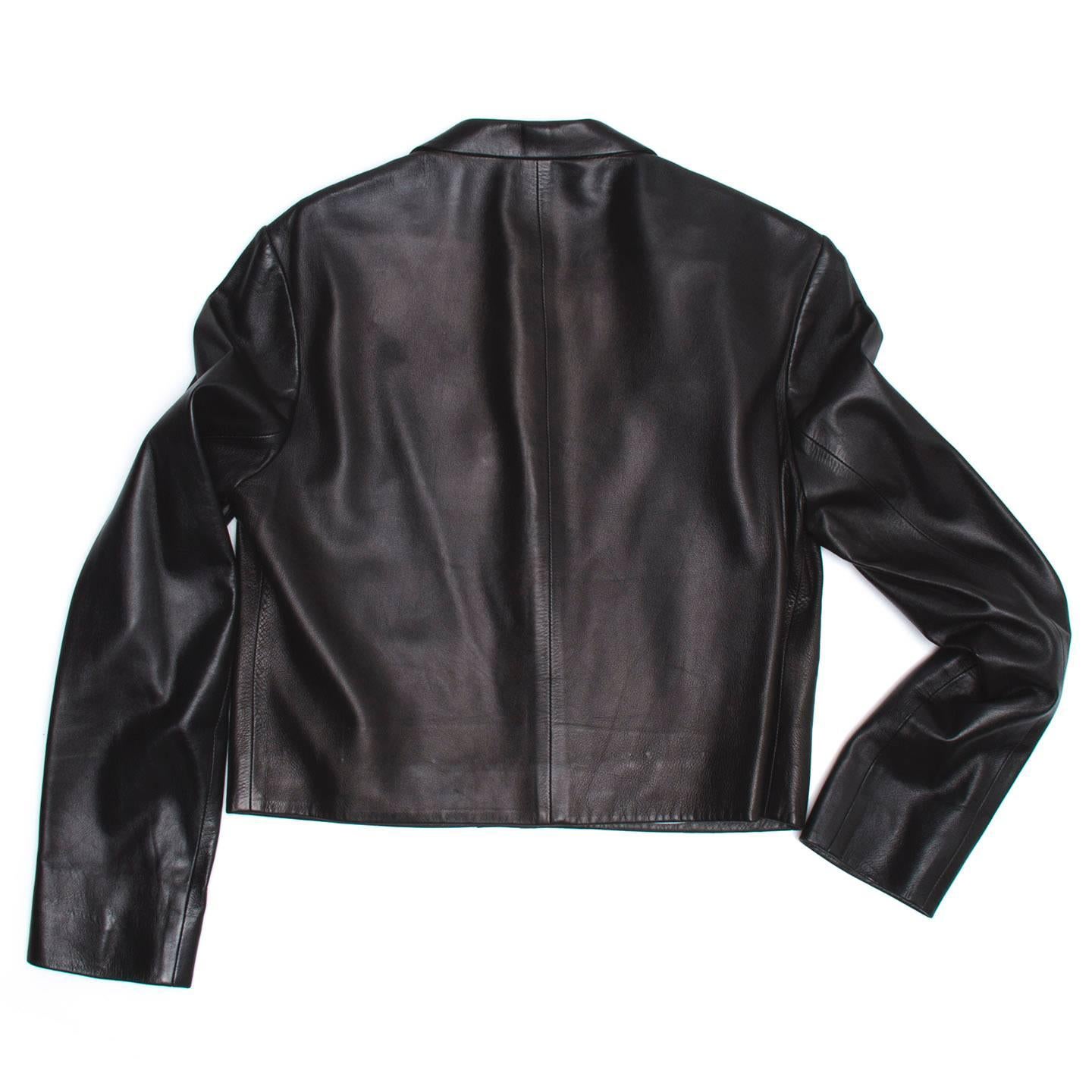 prada nappa leather jacket