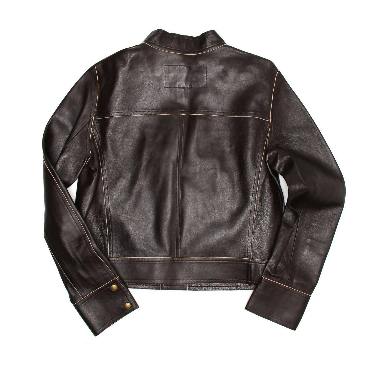 lv leather jacket