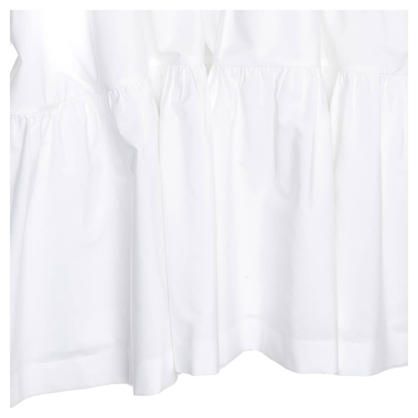 Chloe' White Cotton Dress In Excellent Condition For Sale In Brooklyn, NY