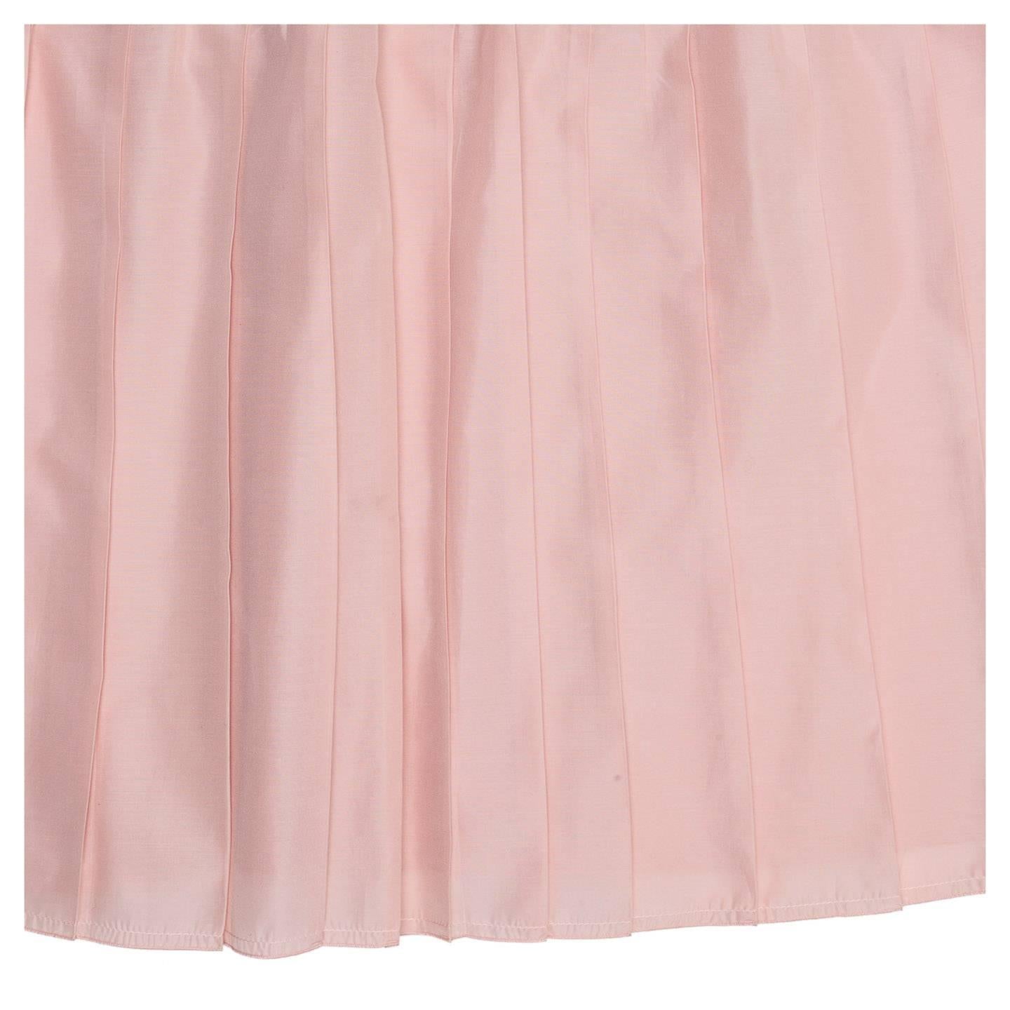 Jil Sander Pink Bustier Pleated Dress In Excellent Condition For Sale In Brooklyn, NY