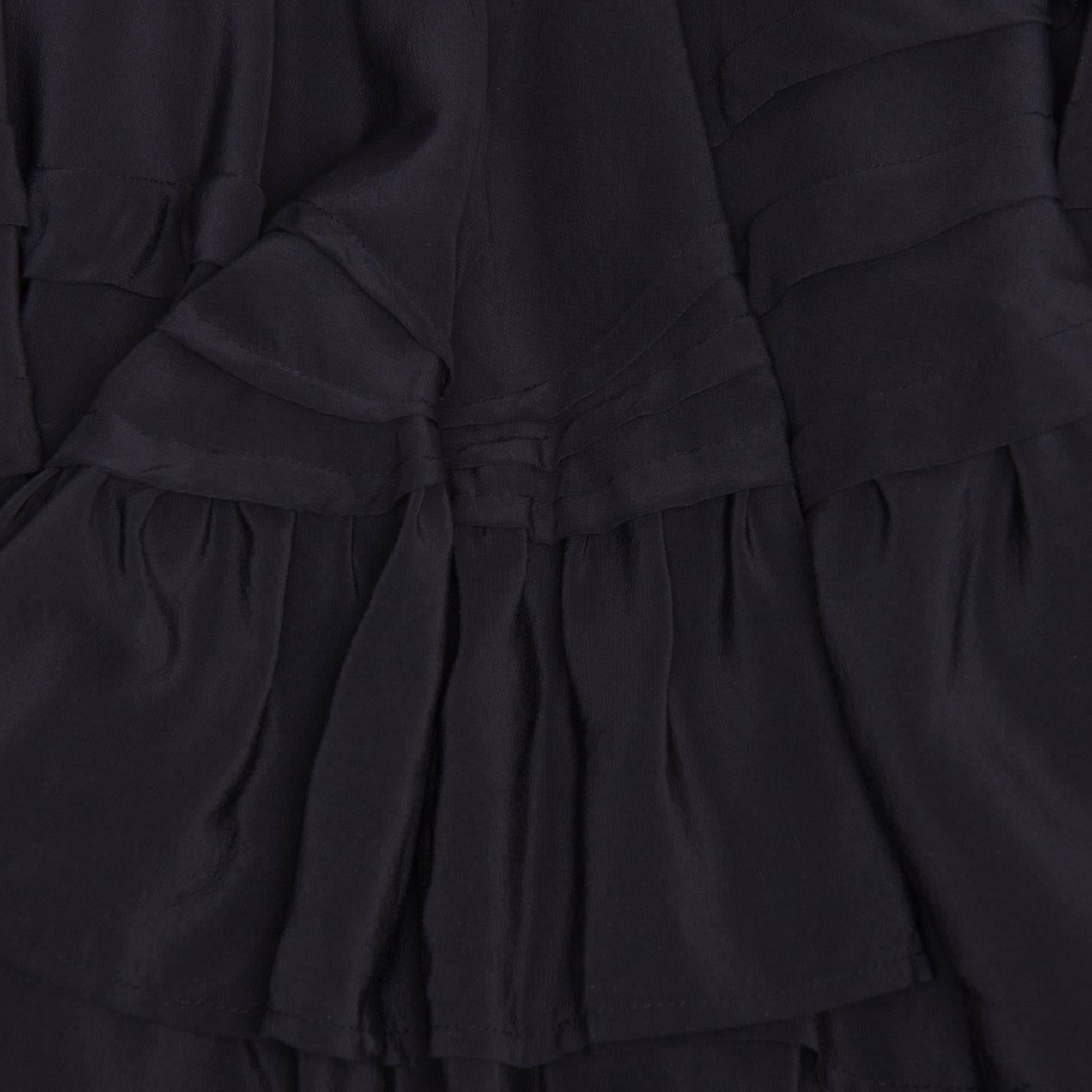 Women's Balenciaga Black Silk Long Halter Dress For Sale