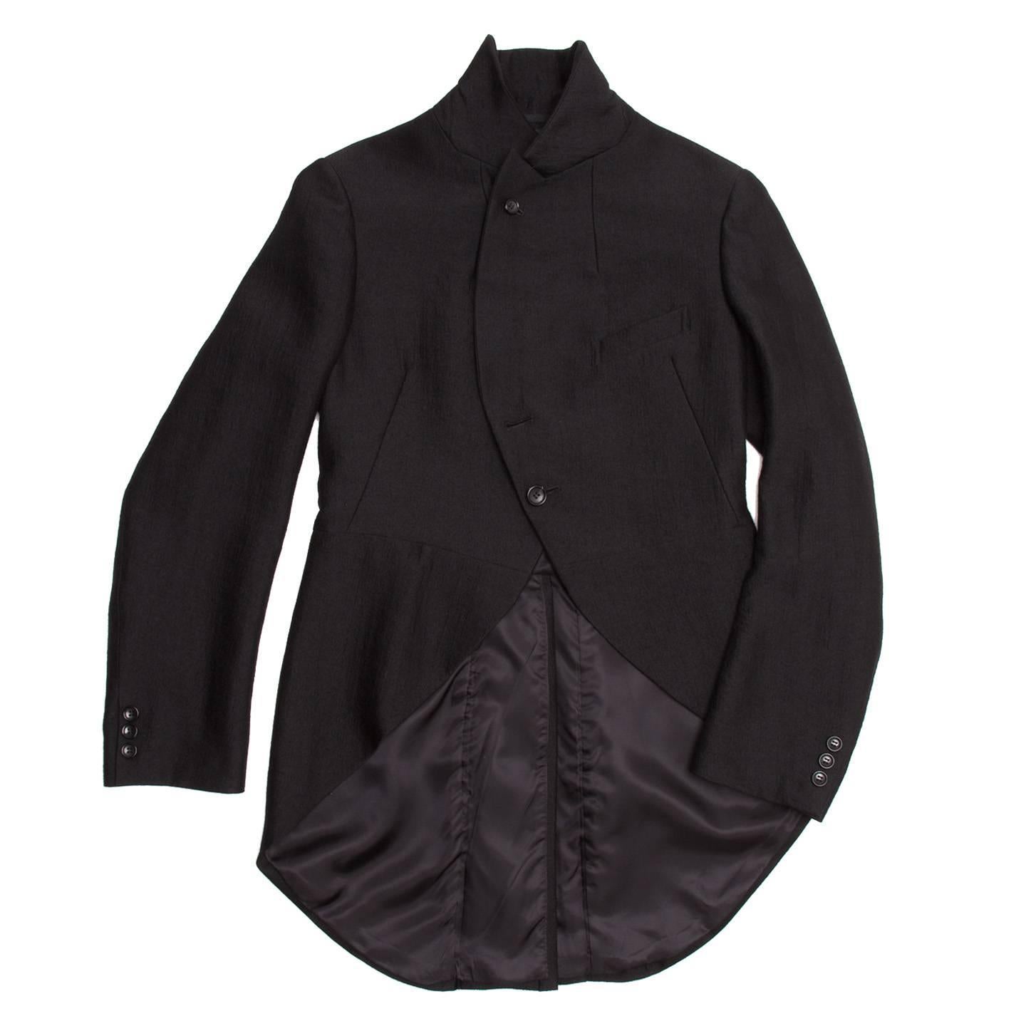 Comme des Garçons Black Wool Horse Riding Blazer In Excellent Condition In Brooklyn, NY