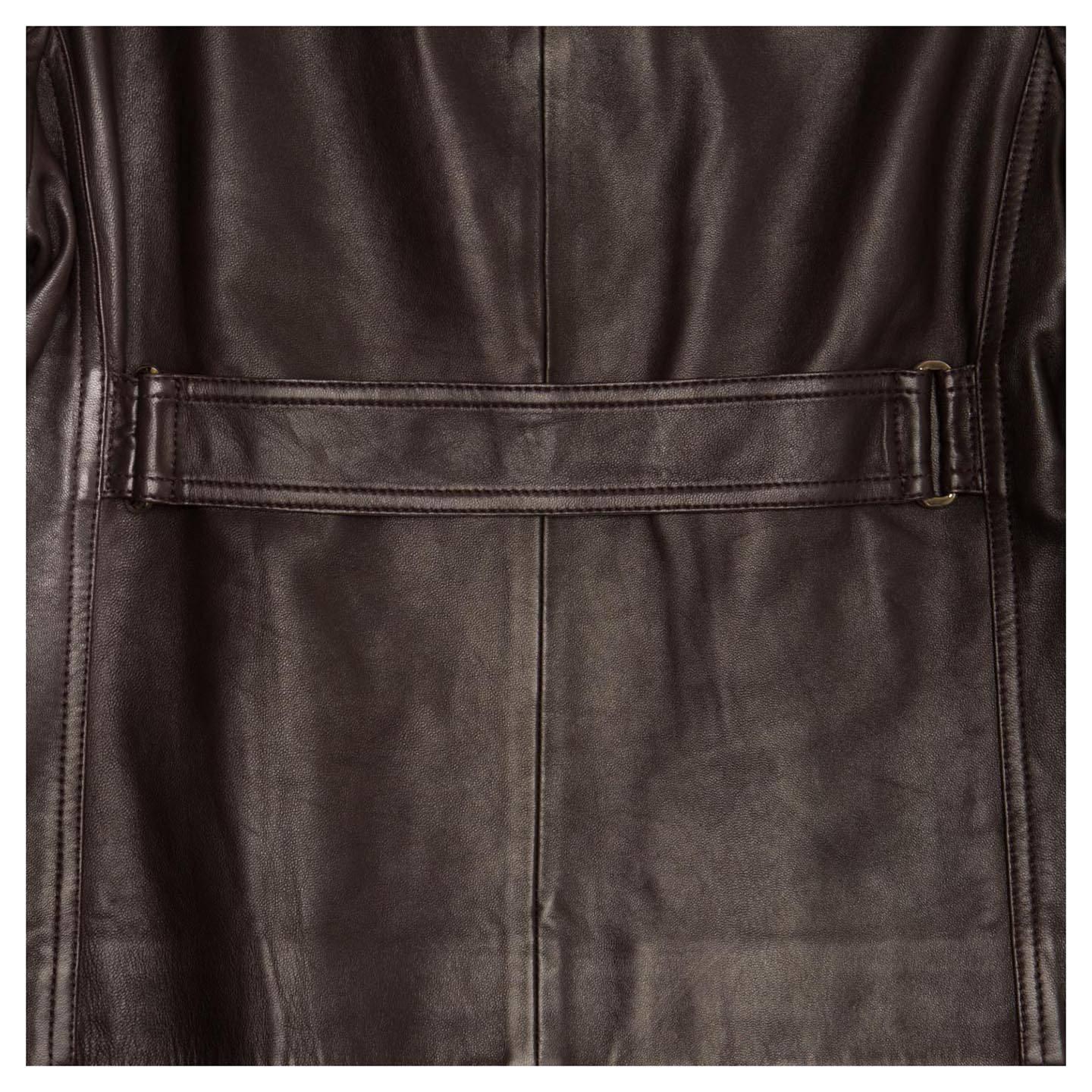 Gucci Dark Brown Leather Jacket For Sale 1