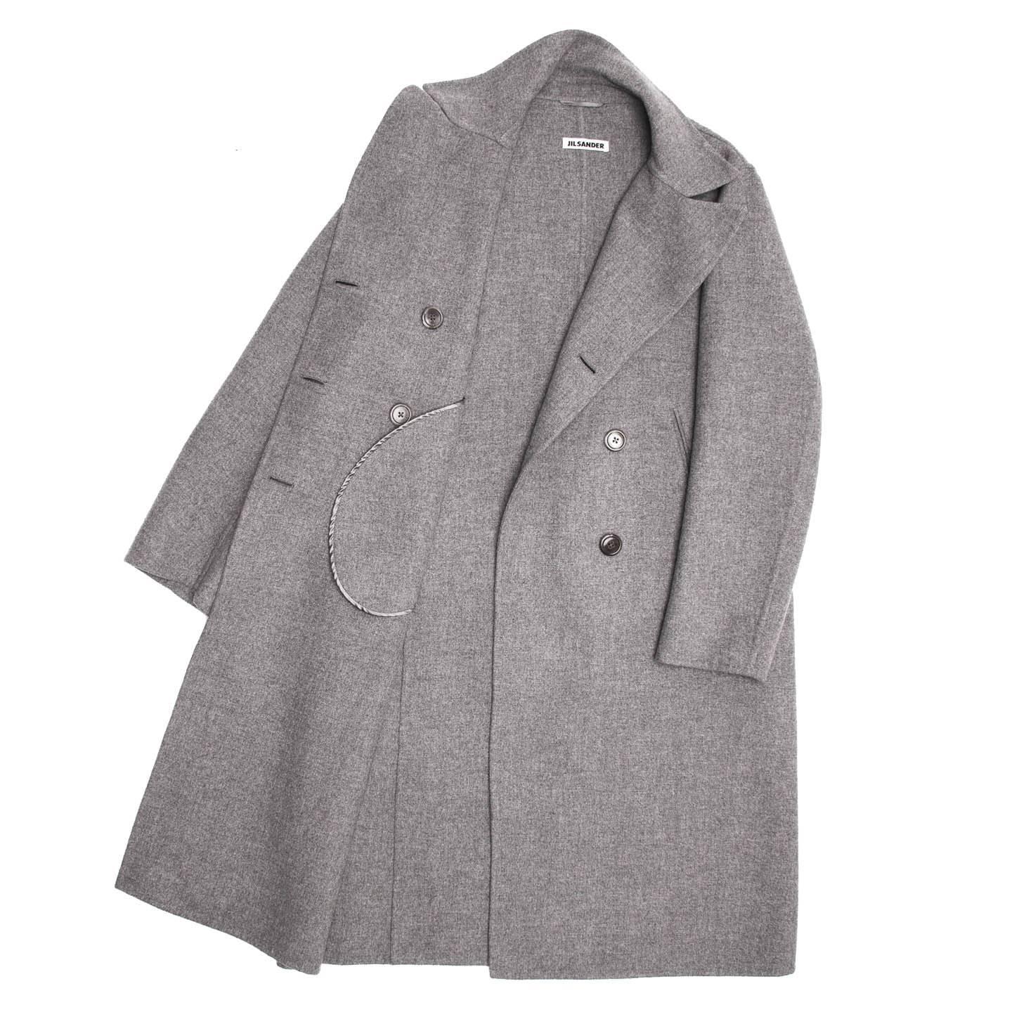 grey cashmere coat