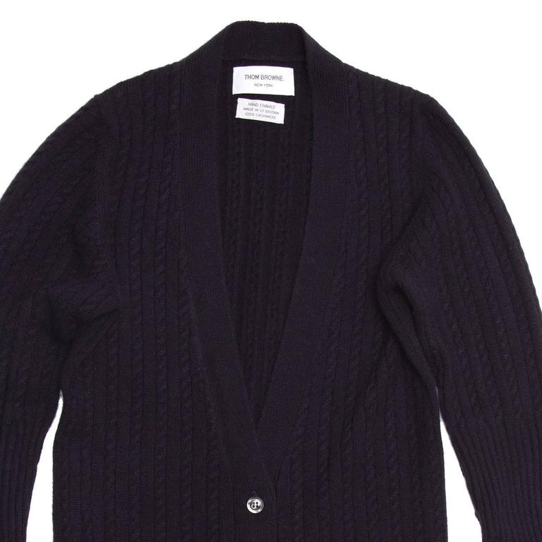Thom Browne Navy Cashmere Cardigan Dress For Sale at 1stDibs | thom ...