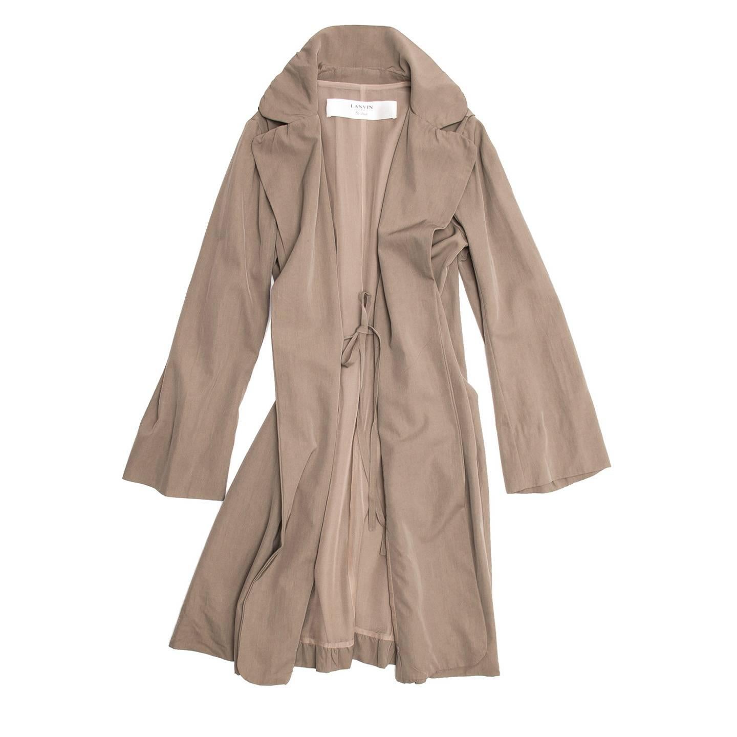 taupe trench coat