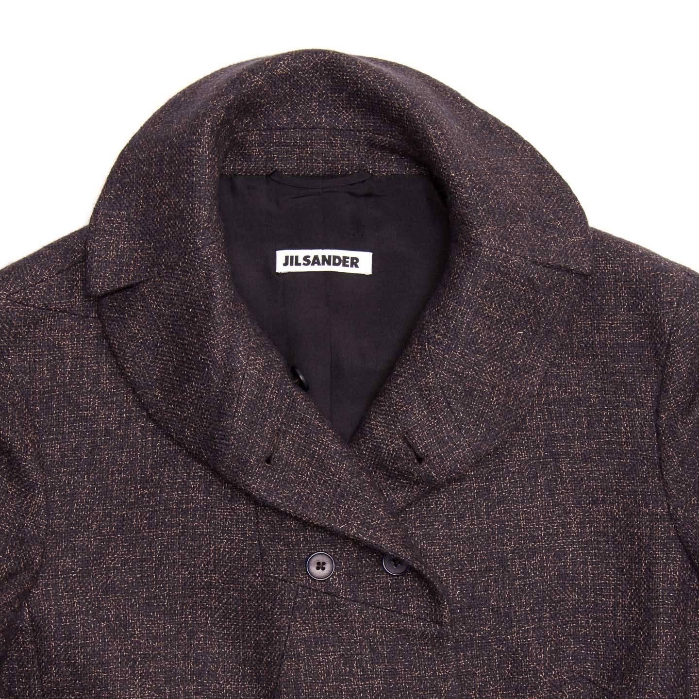 Women's Jil Sander Grey Wool Tweed Jacket For Sale