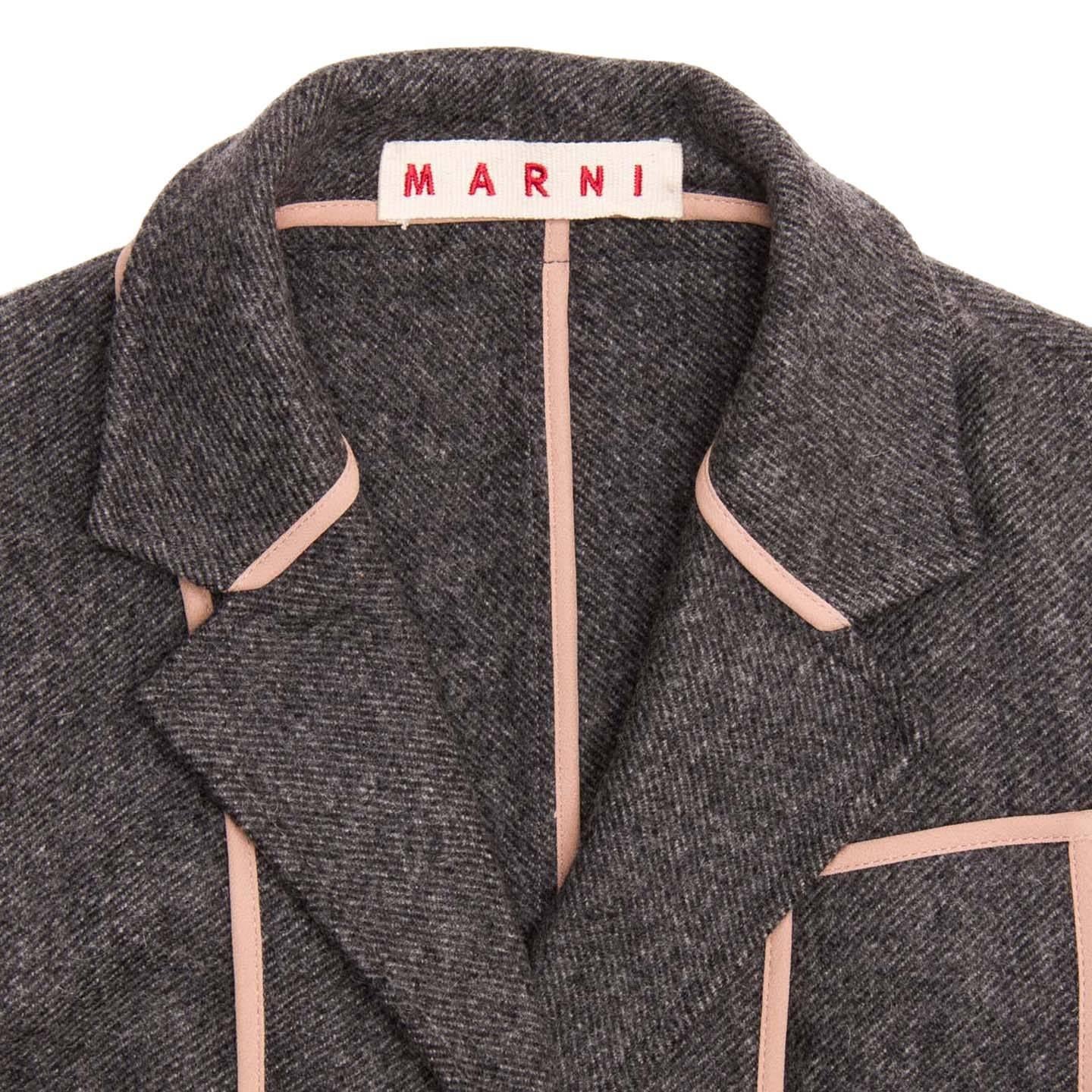 Women's Marni Grey School Boy Jacket For Sale