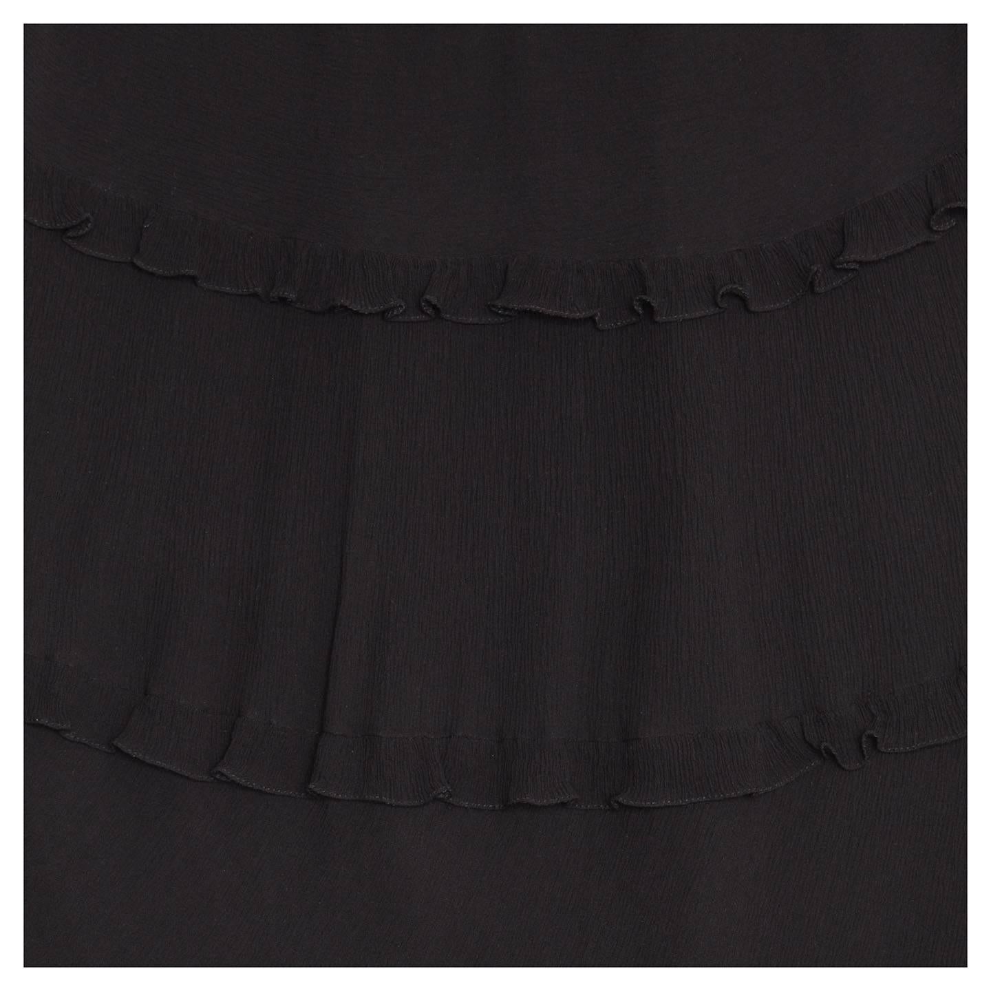 Women's Cacharel Black Silk Long Dress
