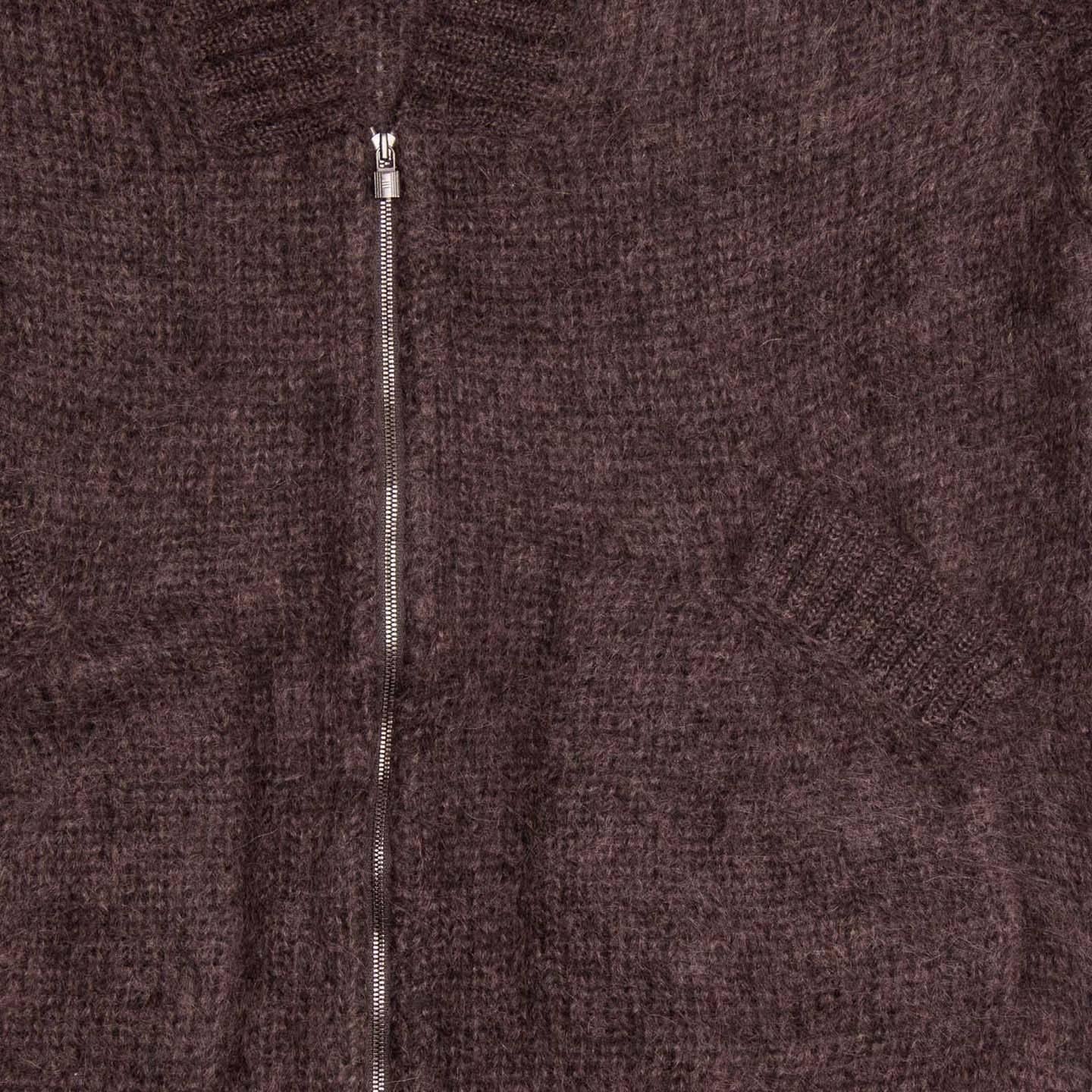 Women's Hermès Brown Angora Long Sweater For Sale