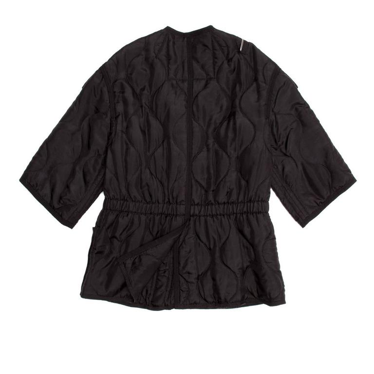 Marc Jacobs Black Quilted Zip Jacket For Sale at 1stDibs