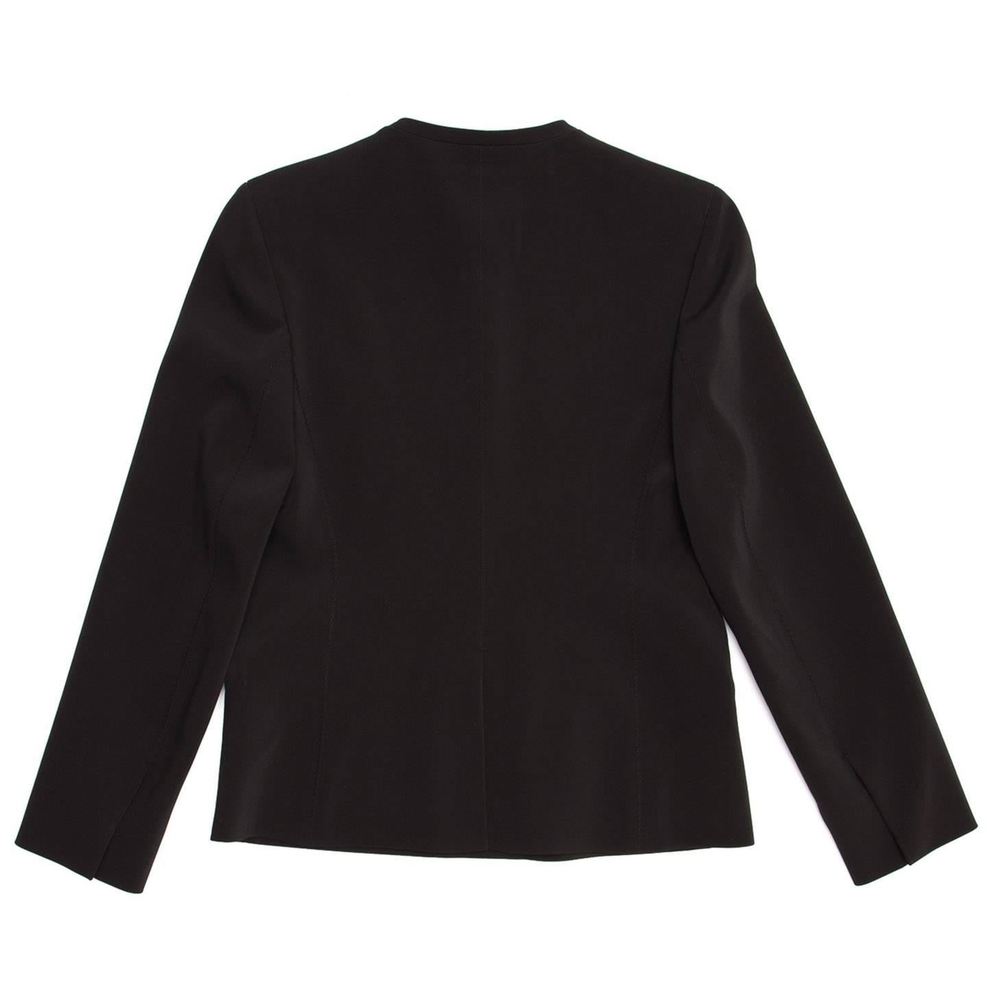 Women's Prada Black Skirted Suit For Sale