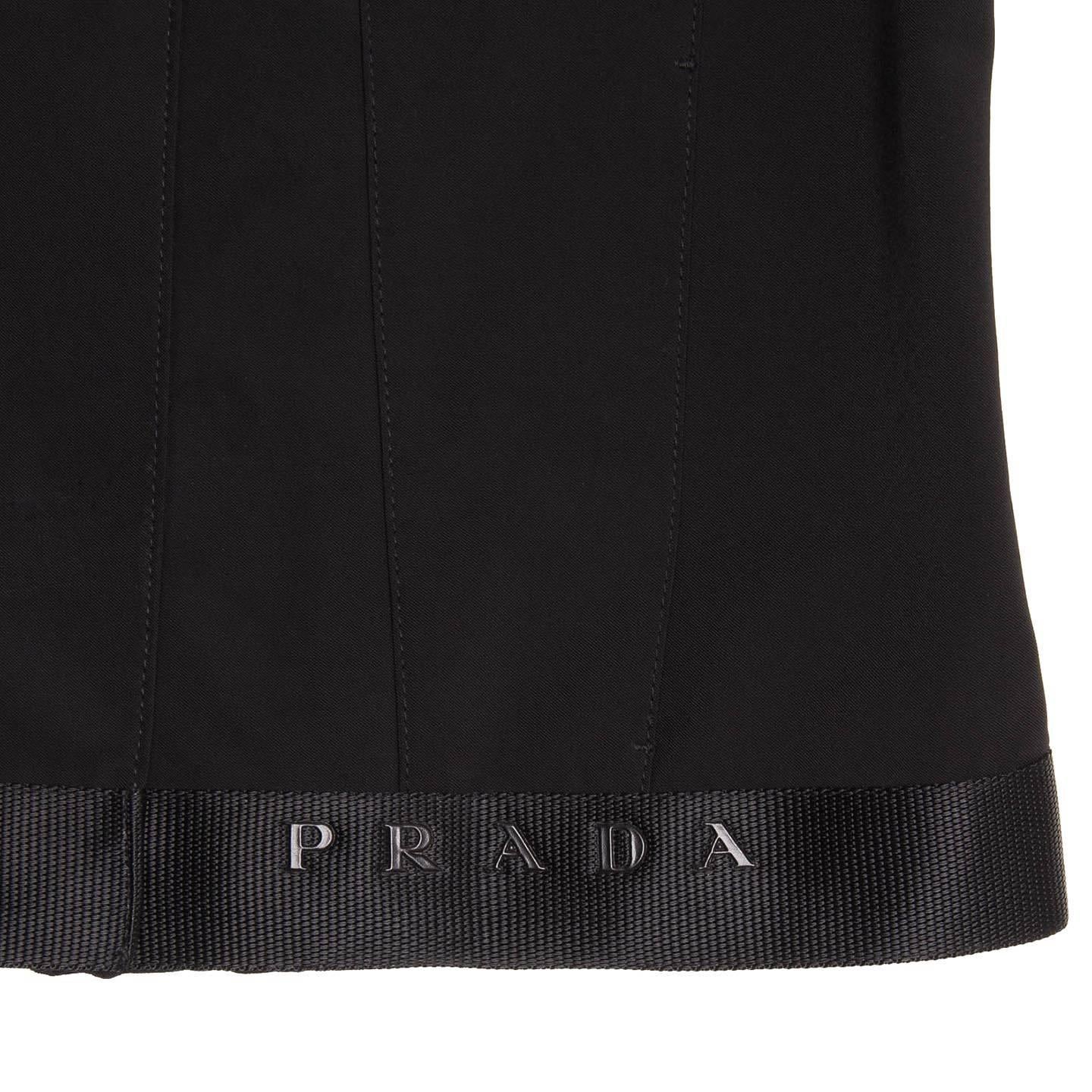 Prada Black Poly Nylon Jacket For Sale 2