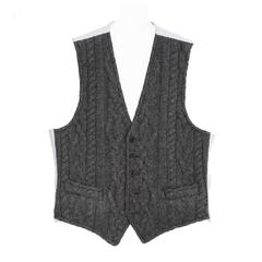 Thom Browne Dark Grey Knit Cashmere Vest 7