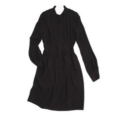 Balenciaga Black Mandarin Collared Dress 7