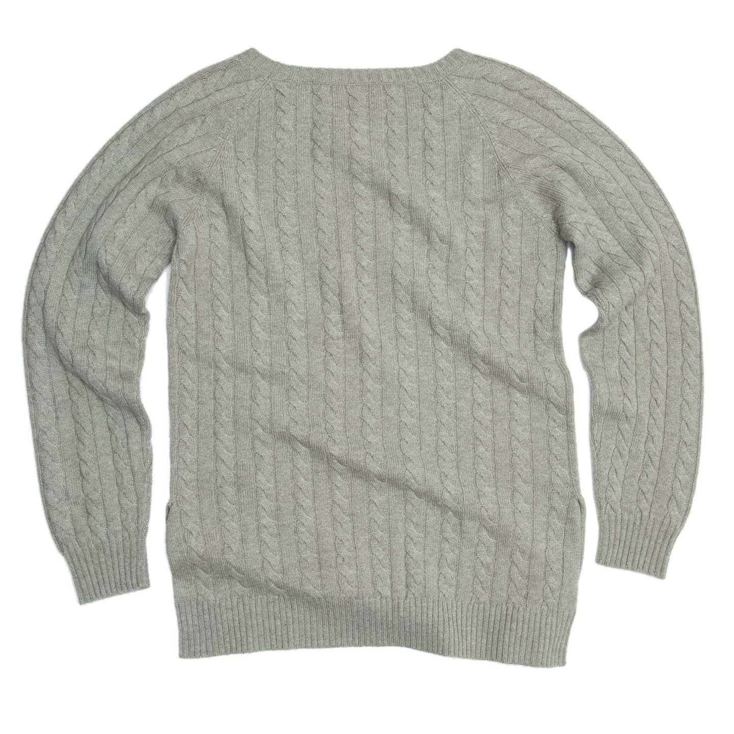 Gray Brunello Cucinelli Grey Green Cashmere Sweater For Sale