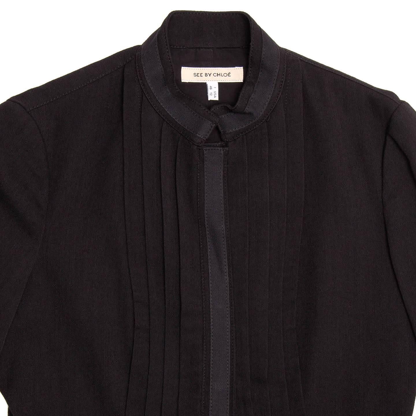 See by Chloe' Black Bellboy Cut Jacket In New Condition For Sale In Brooklyn, NY