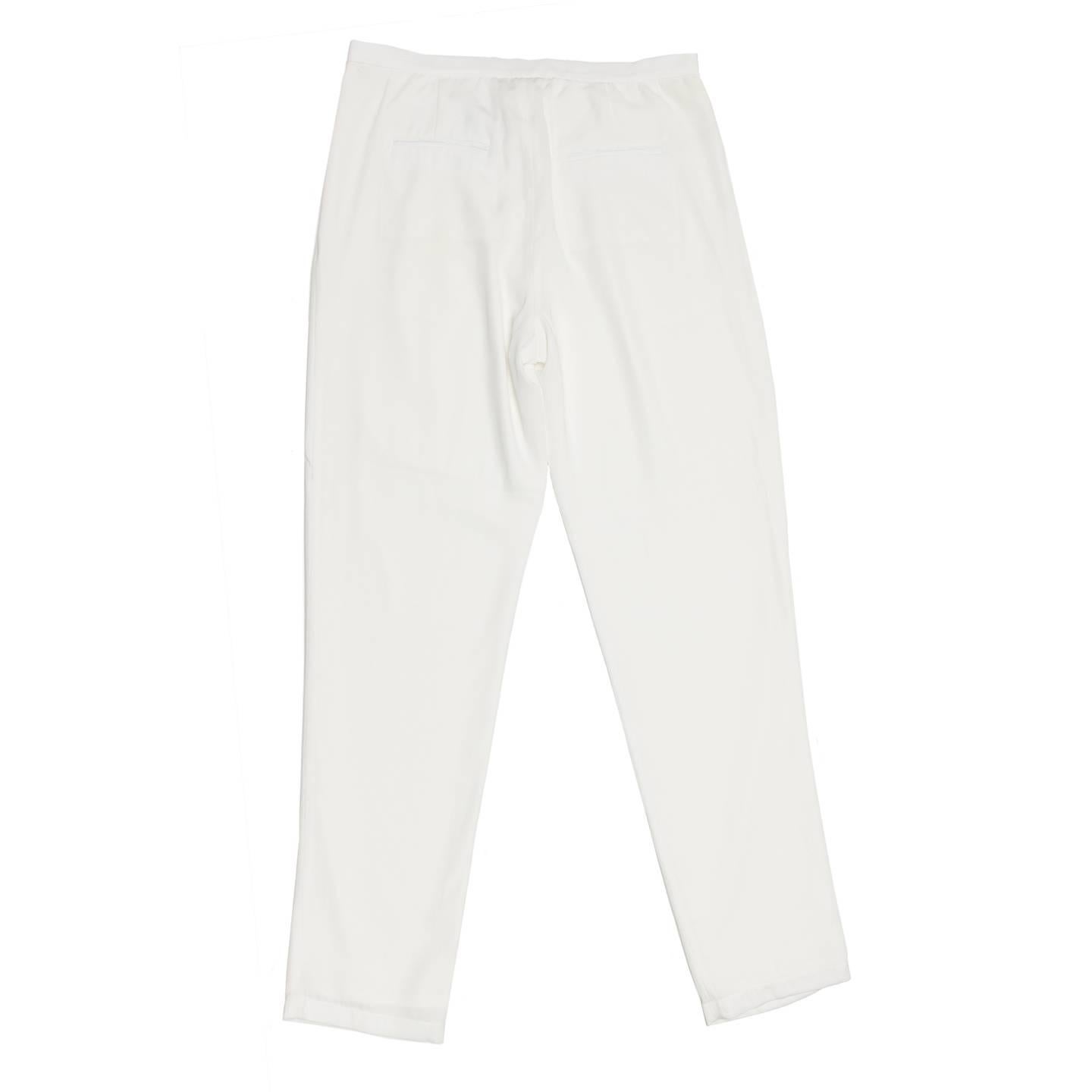 Gray Band of Outsiders White Light Loose Pants For Sale