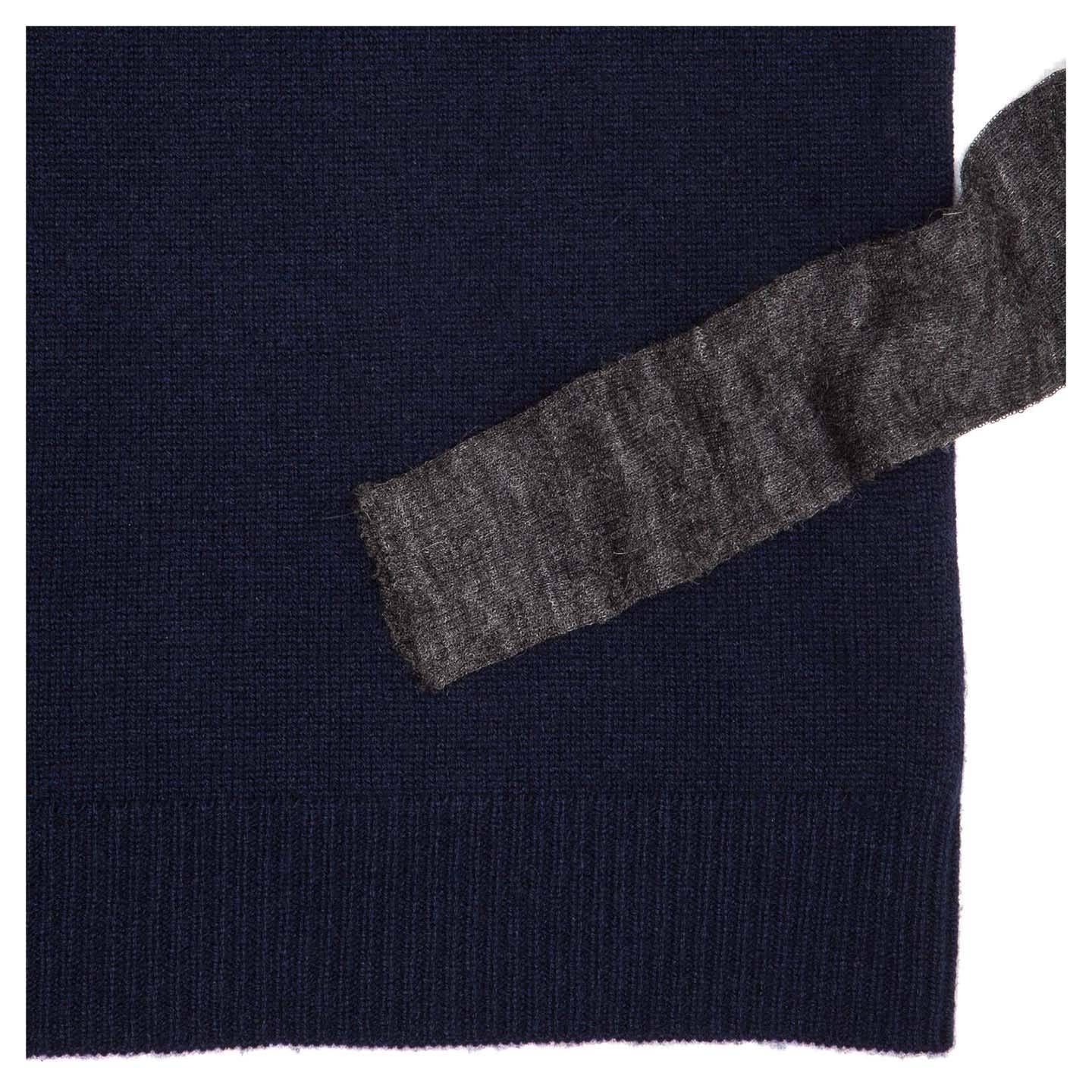 Black Celine Navy & Grey Cashmere Sweater For Sale