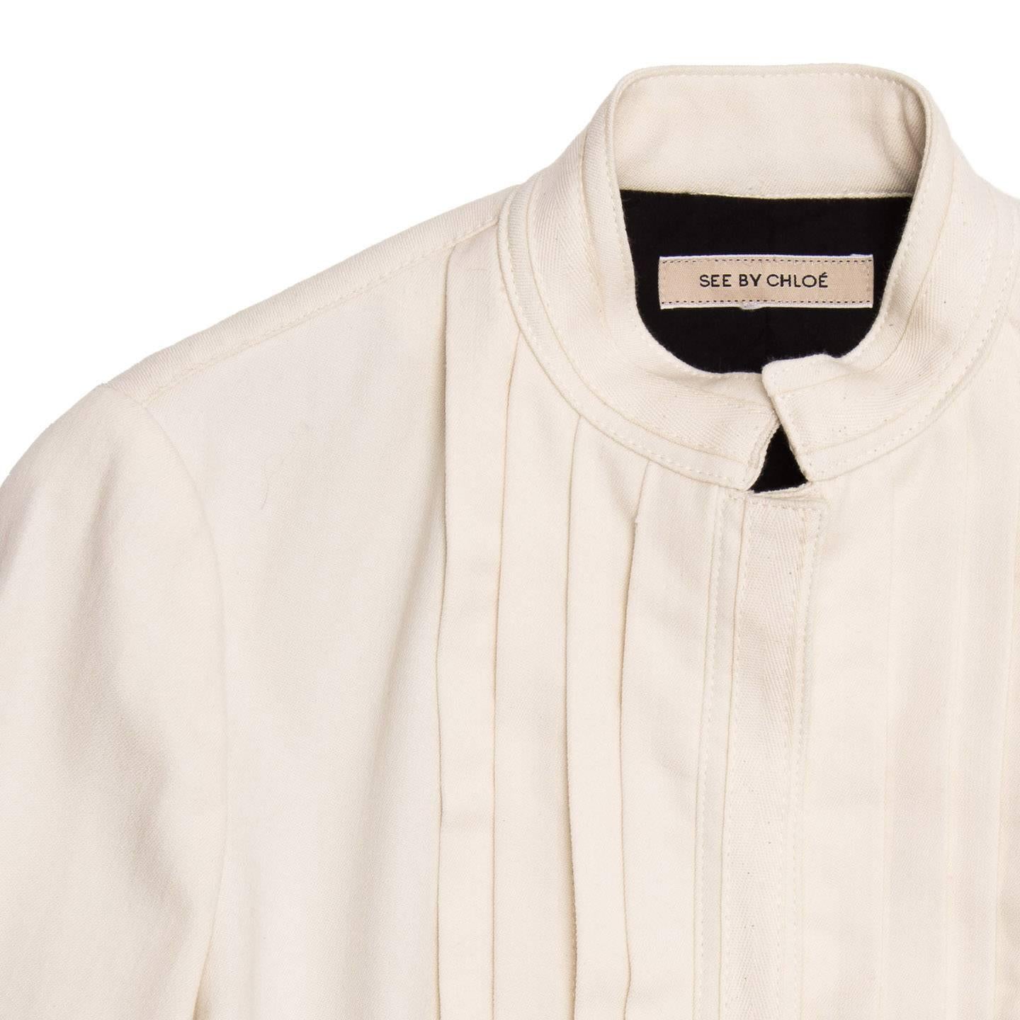 Women's See by Chloe' Cream Bellboy Cut Jacket For Sale