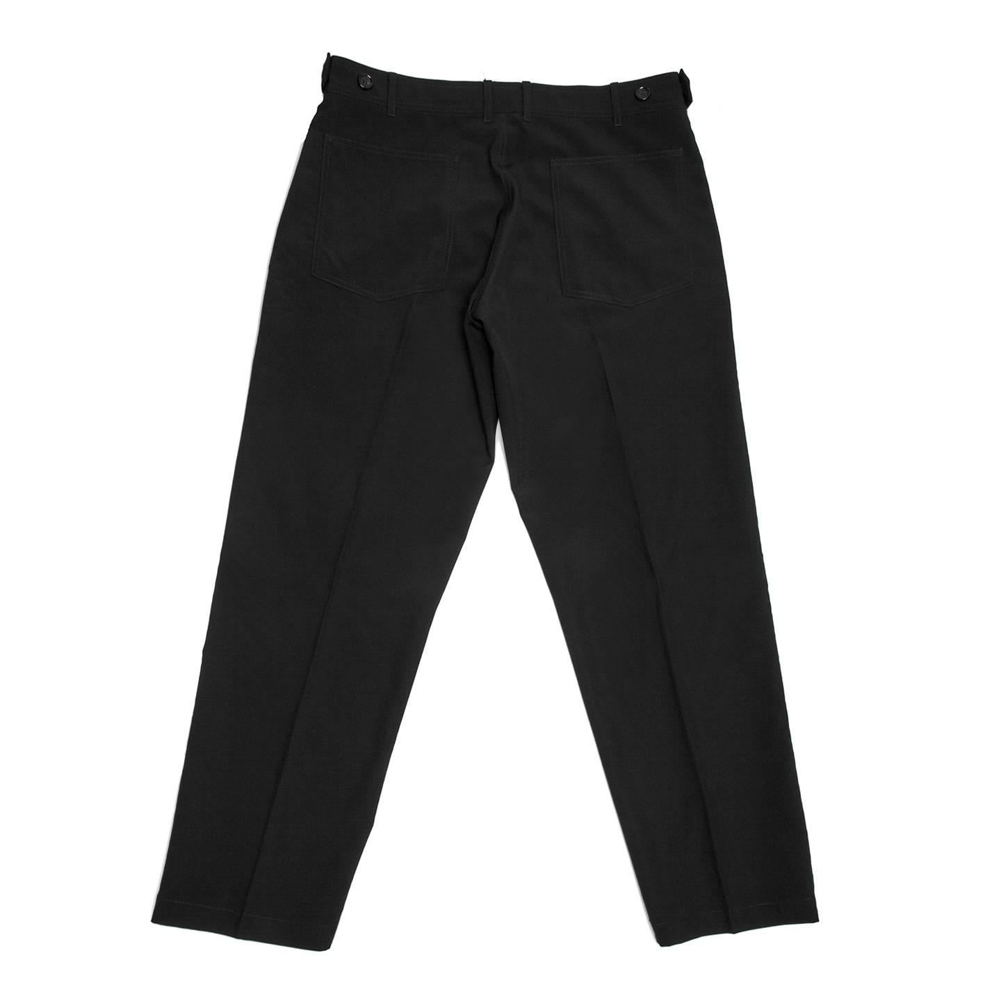 Comme Des Garcons Wool Navy Pants For Man In New Condition For Sale In Brooklyn, NY