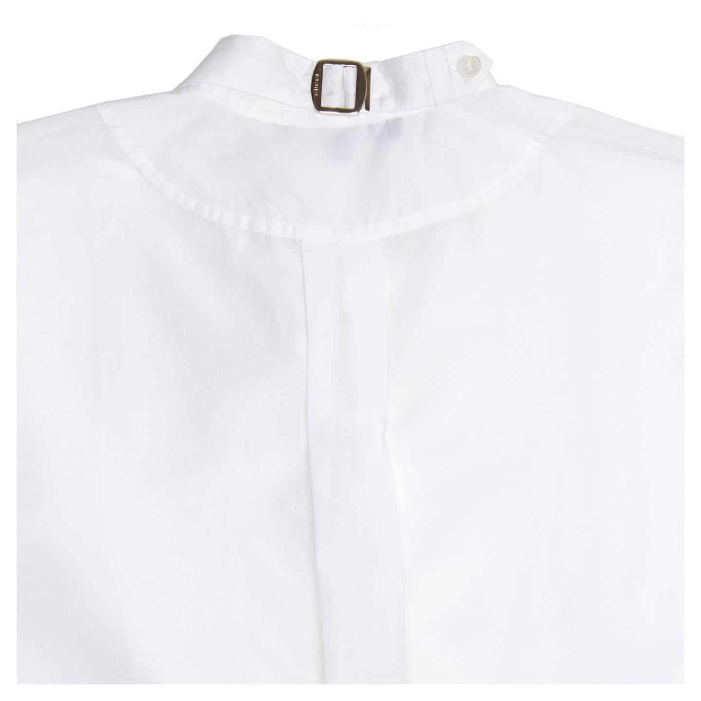 Women's Gucci White Cotton & Silk Shirt